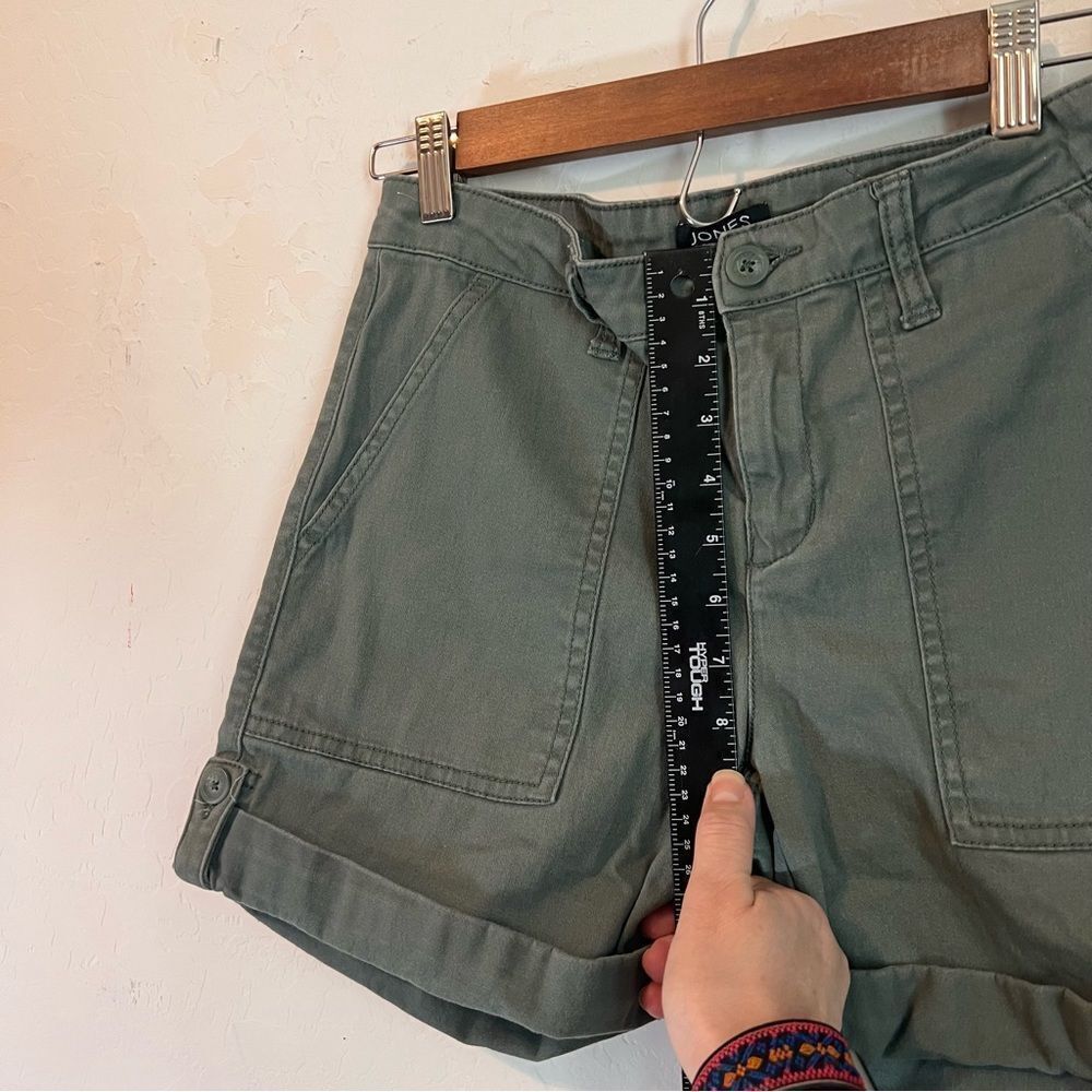 Jones New York Green Size 4 Utility Shorts Rolled Cuff with Button EUC - Picture 2 of 14